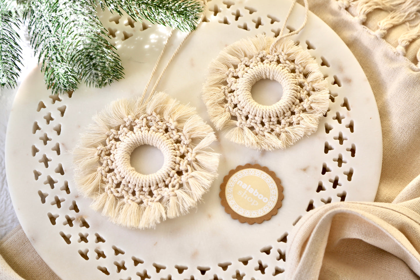 Macrame Ornament - Snowflake