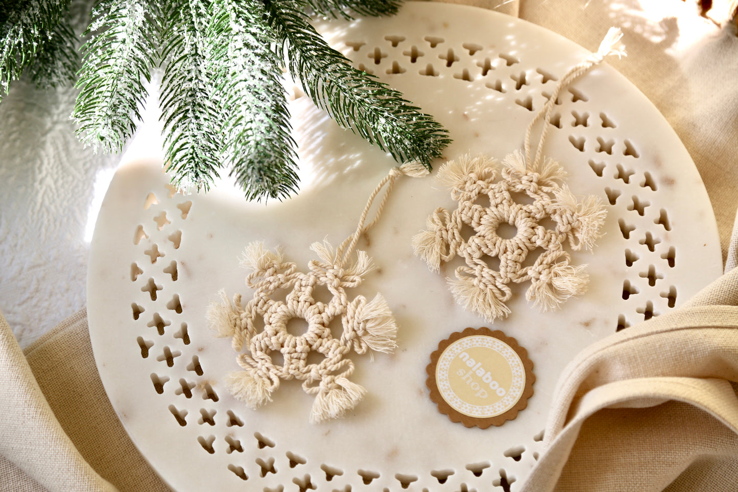 Macrame Ornament - Snowflake