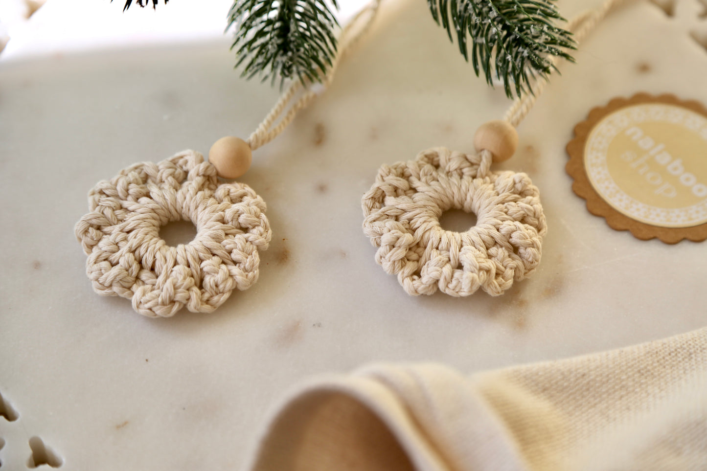 Macrame Ornament - Mini Flower