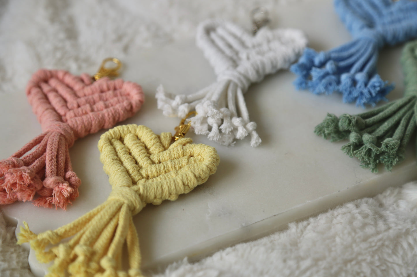Macrame Heart Tassel