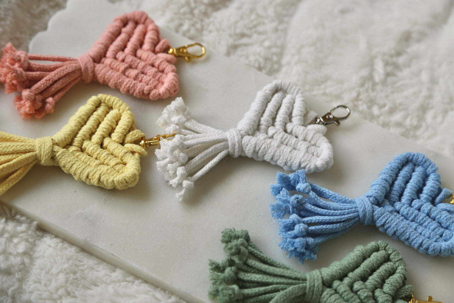Macrame Heart Tassel