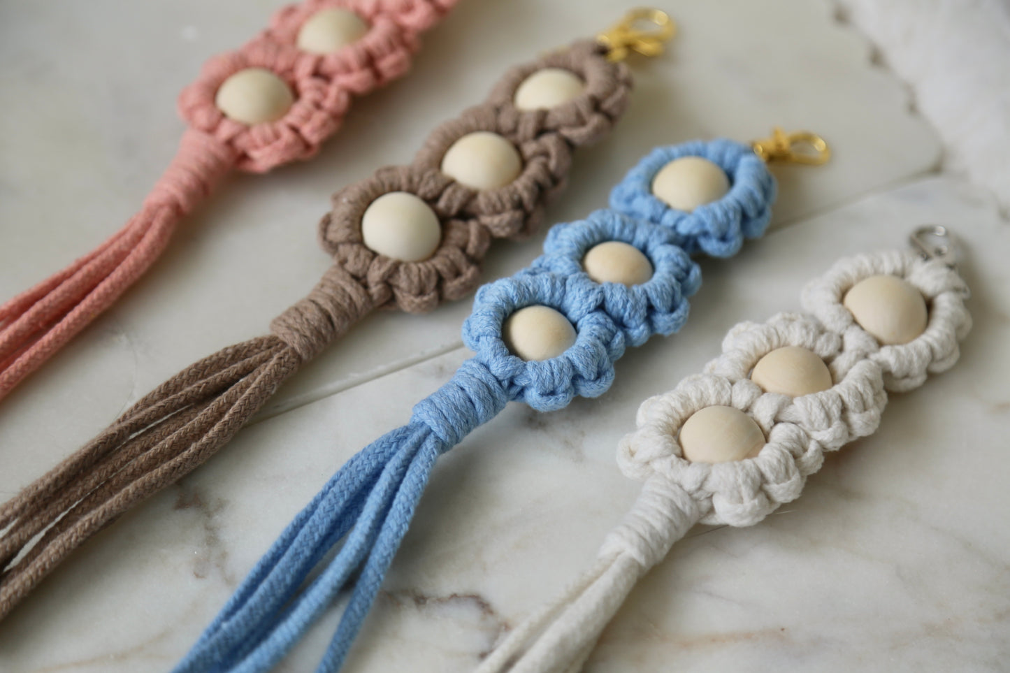 Macrame Triple Floral Tassel