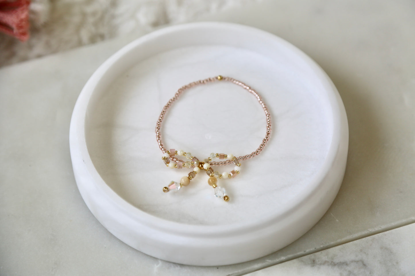 Bow Bracelet Cappuccino- Thin Band