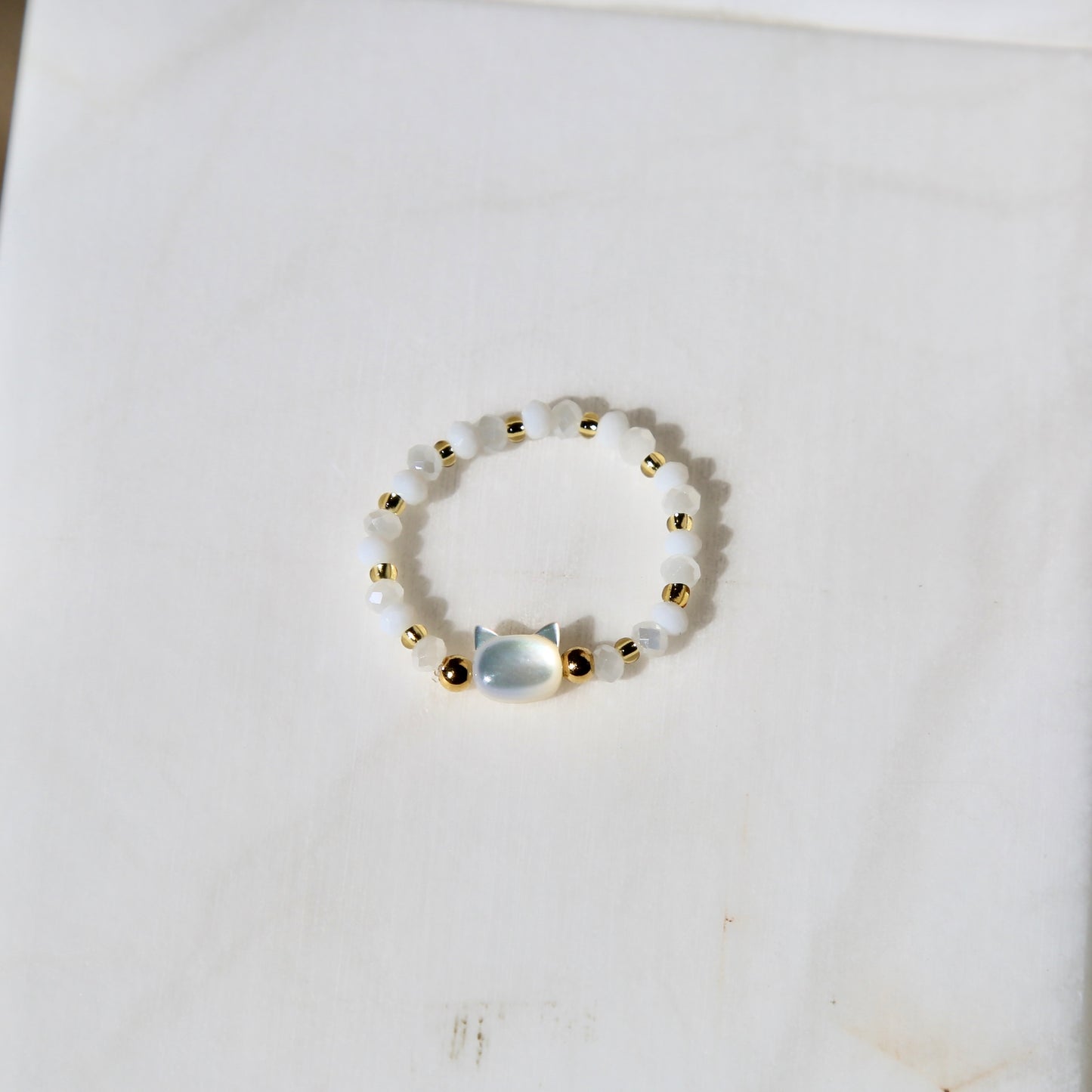 Cat Ring - White