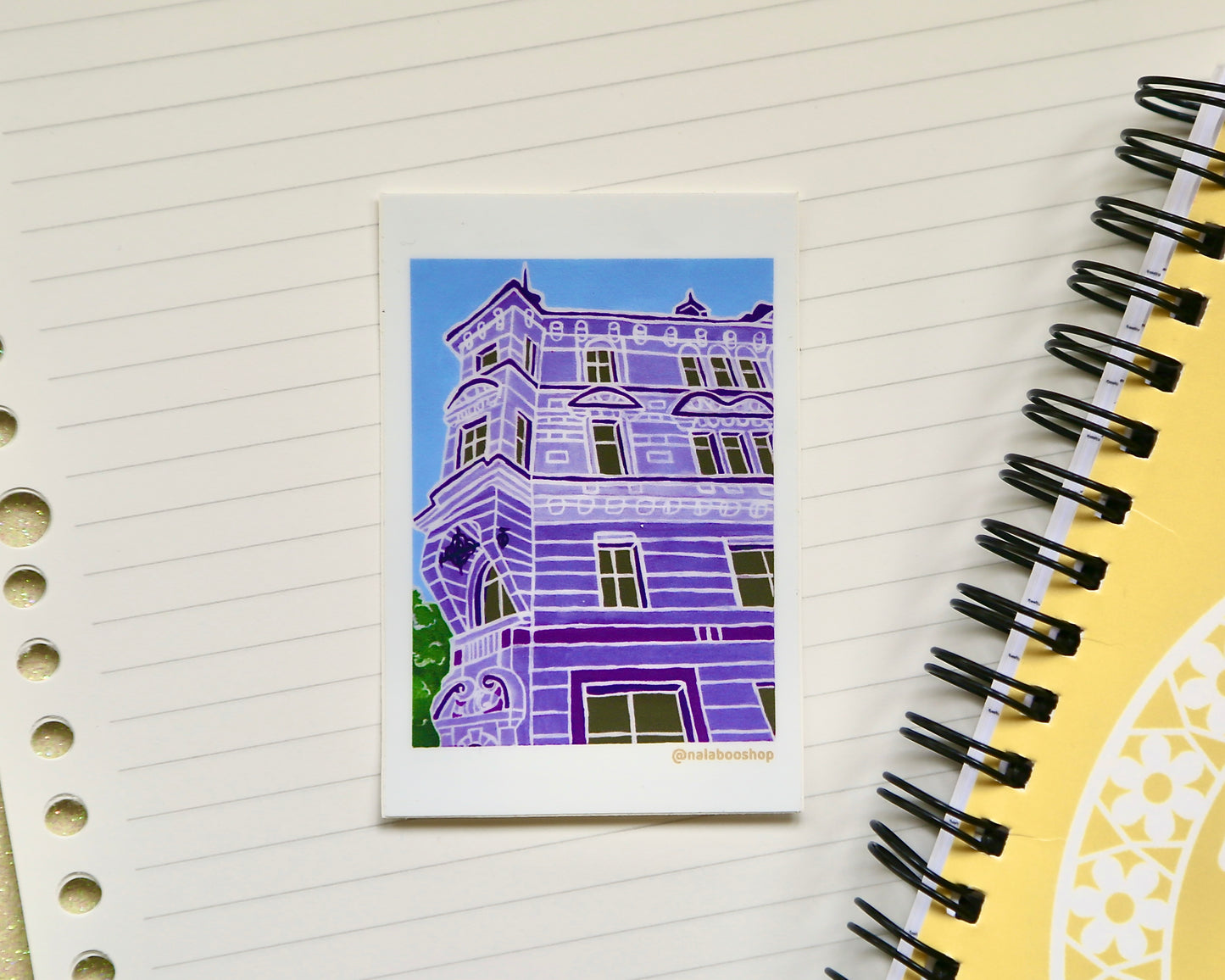 Architecture Purple - Sticker
