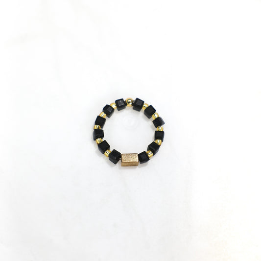 Cube Black Ring