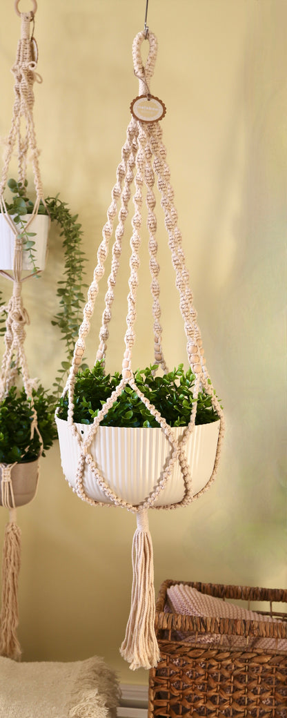 Macrame Plant Holder - F