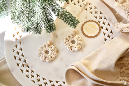 Macrame Ornament - Mini Flower