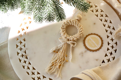 Macrame Ornament - Reef Mini Bell Tassel
