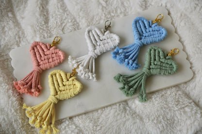 Macrame Heart Tassel