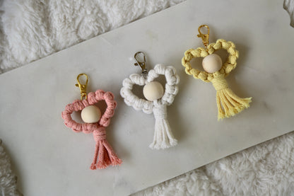 Macrame Heart Beaded