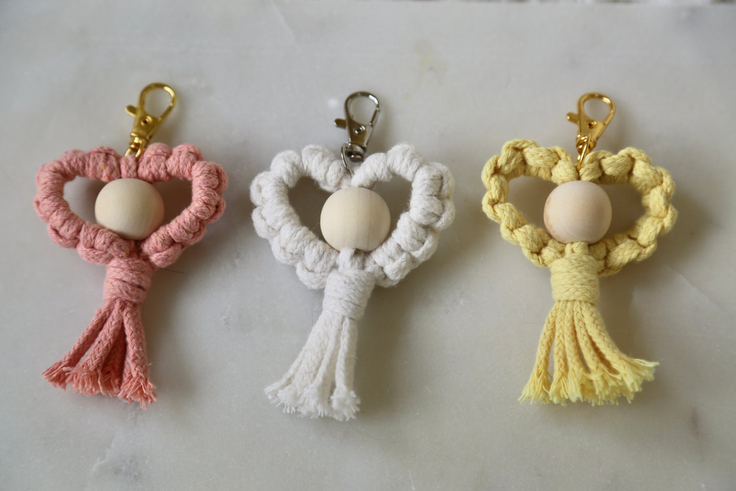 Macrame Heart Beaded