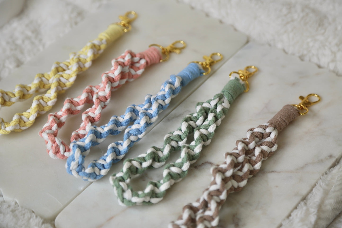 Macrame Twirl Lanyard Wristlet