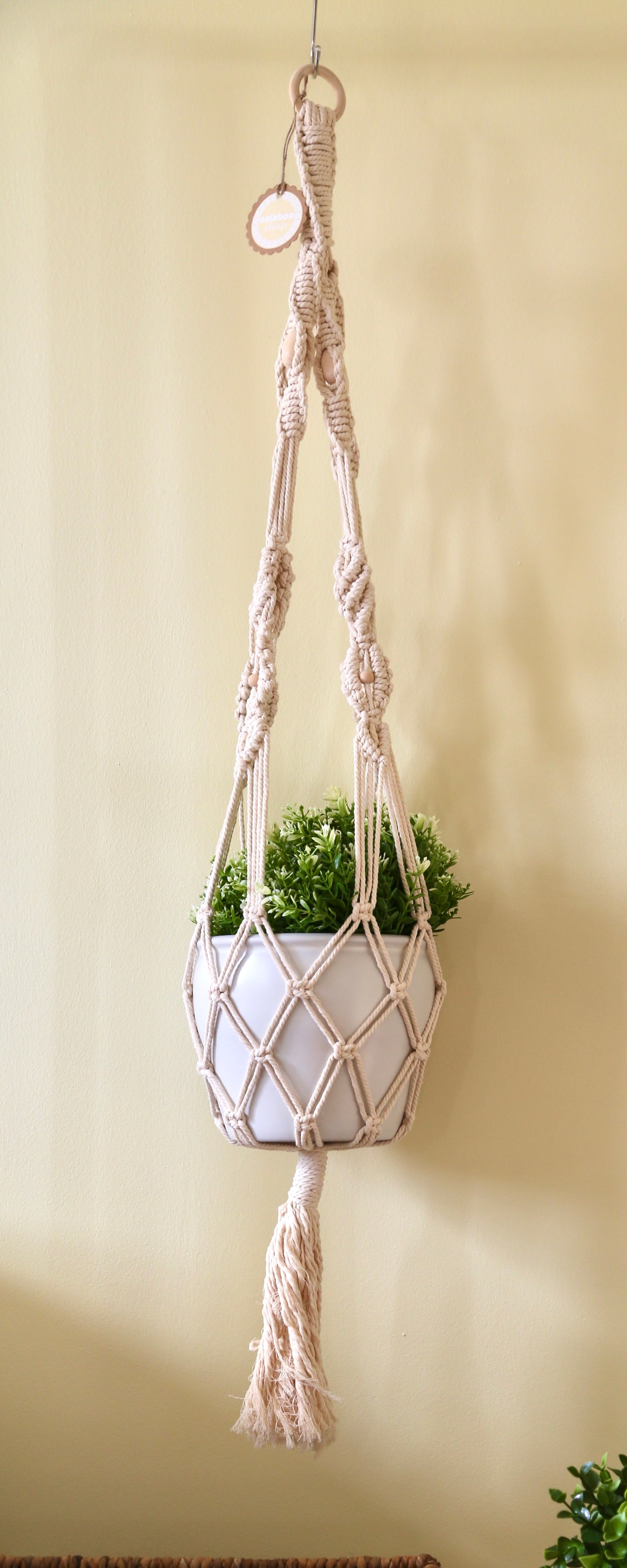 Macrame Plant Holder - A