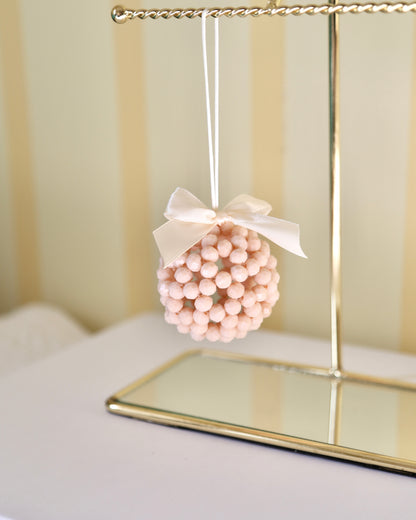 Bead Ball Ornament - Light Peach