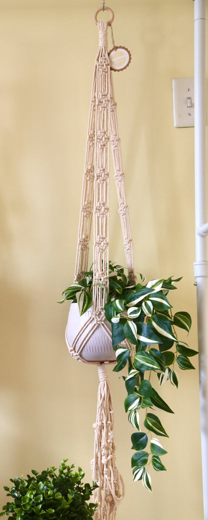 Macrame Plant Holder - B