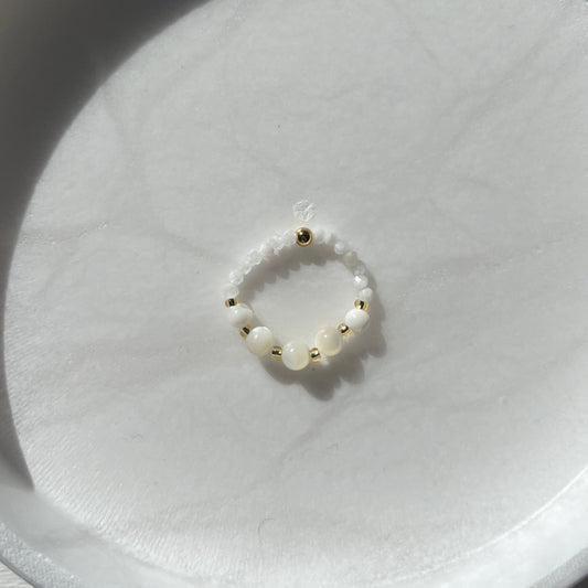 Bubble White Ring